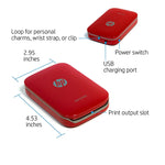 HP SPROCKET PORTABLE PHOTO PRINTER, PRINT SOCIAL MEDIA PHOTOS ON 2X3 STICKY-BACKED PAPER - BLACK