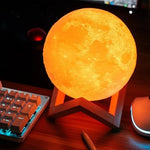 3D Paint Moon Light Lamp--Order 2