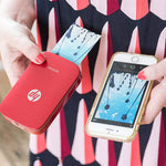 HP SPROCKET PORTABLE PHOTO PRINTER, PRINT SOCIAL MEDIA PHOTOS ON 2X3 STICKY-BACKED PAPER - BLACK